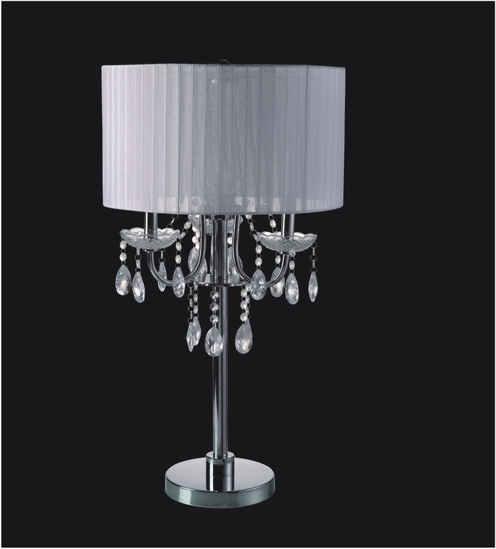Elmcrest Mid-Century Crystal Table Lamp