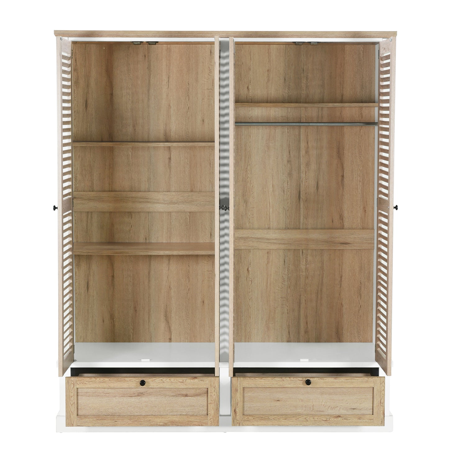 Niles Contemporary Shutter Door Wardrobe