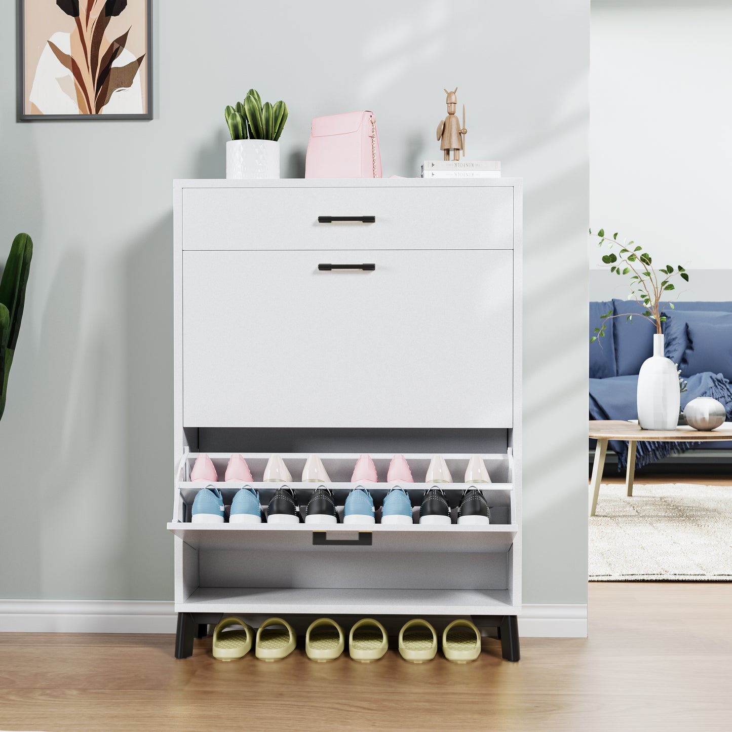 Somerset Modern Hidden Shoe Cabinet
