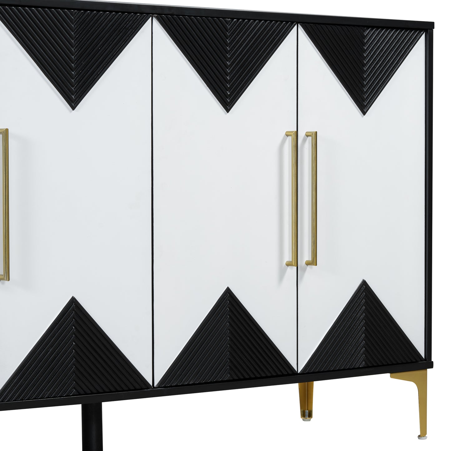 Healdsburg Contemporary U-Style Triangular Pattern Cabinet