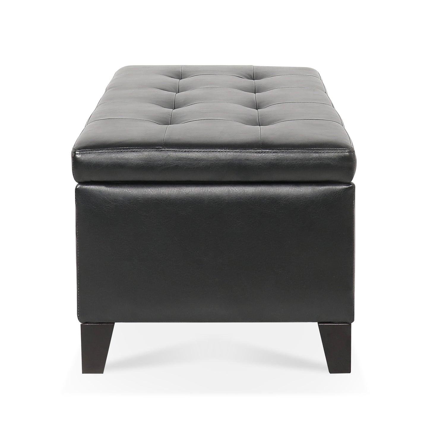 Justo Modern Faux Leather Ottoman