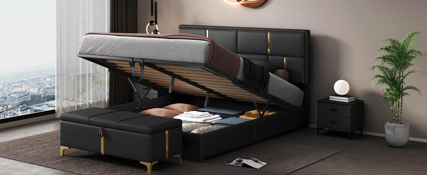 Lula Modern Hydraulic Storage Bedroom Set