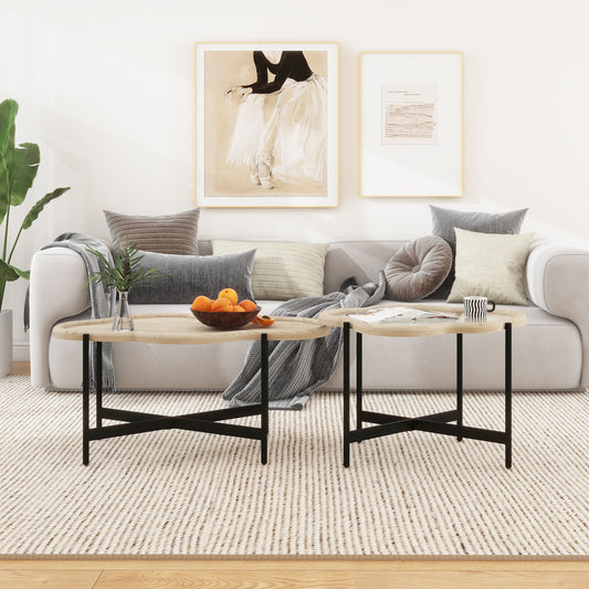Silverleaf Contemporary Cloud Glass Coffee Table