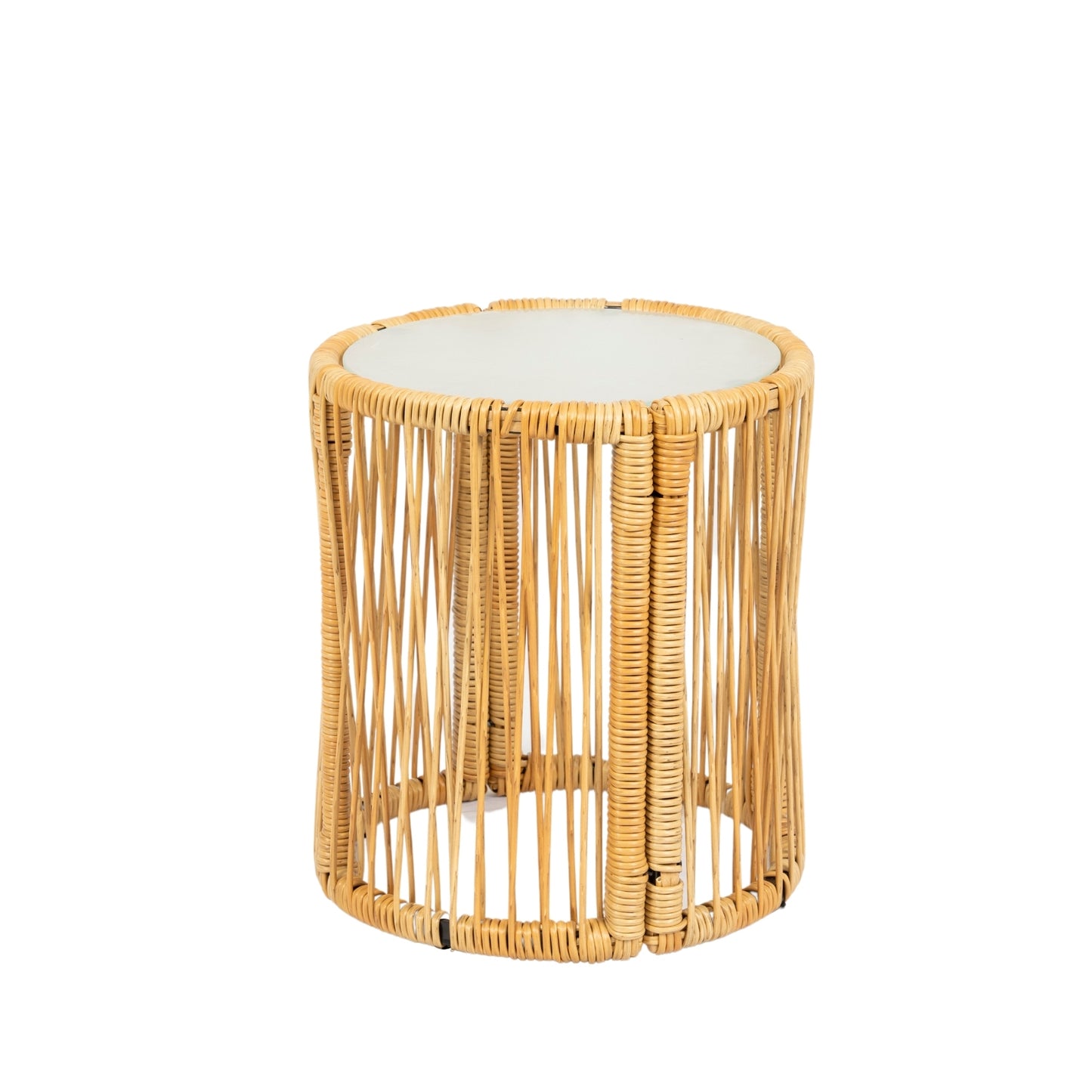 Marcel Modern Natural Wicker Patio Set
