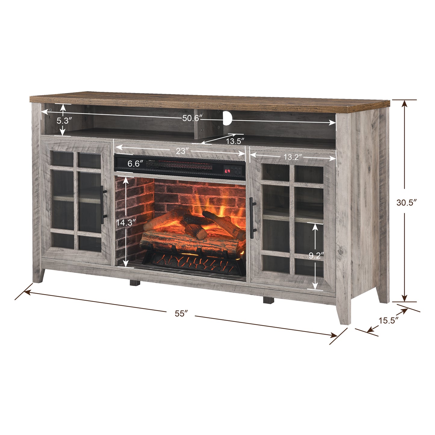 Marites Contemporary Wash Media Console