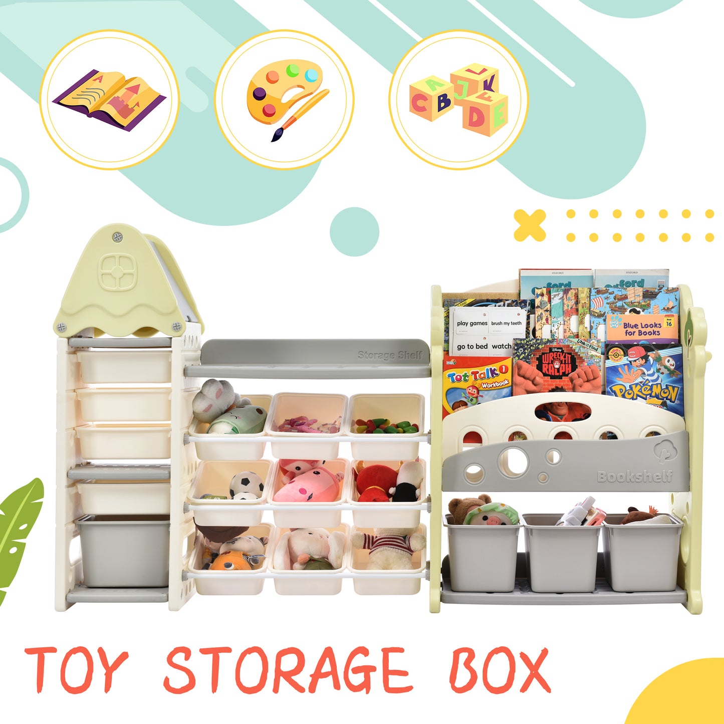 Justo Modern Kids Storage Shelf