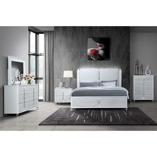 Eda Contemporary Brenda 5PC King LED Bedroom Set