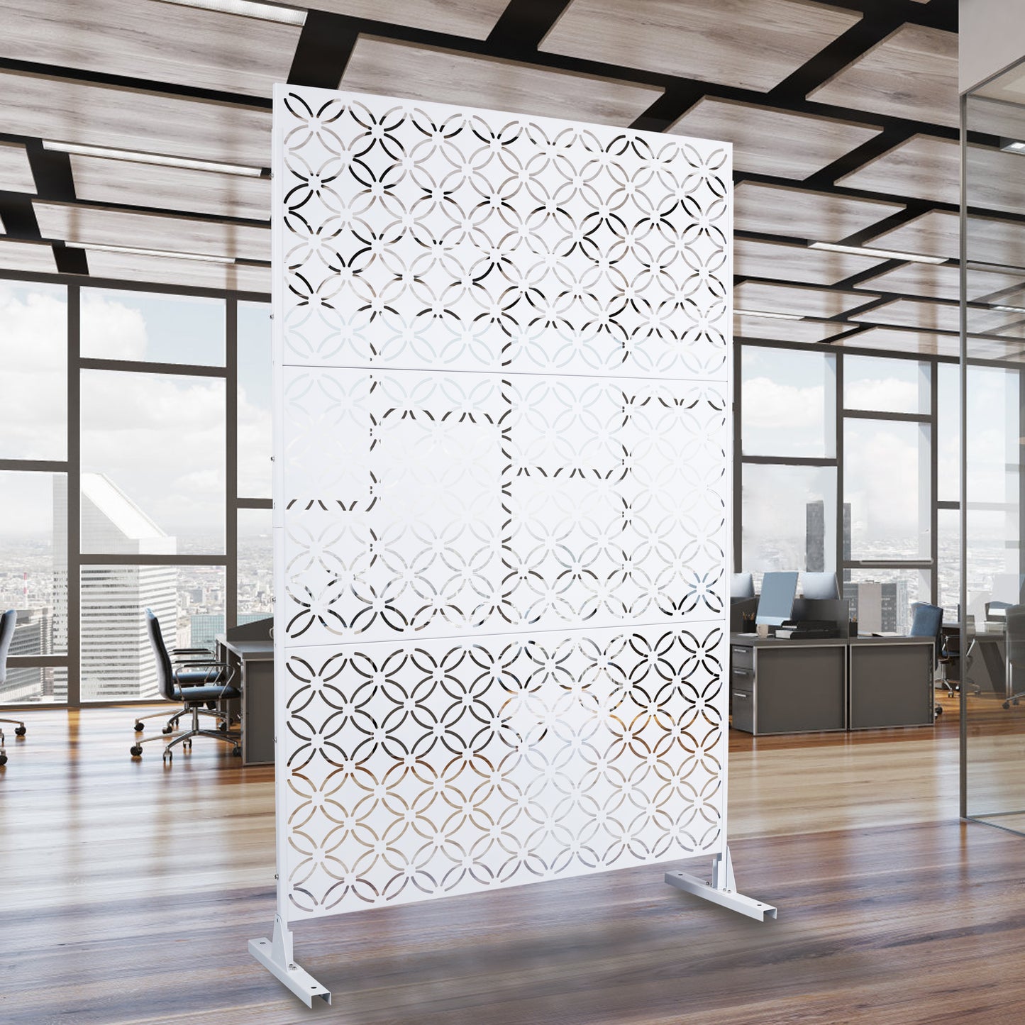Jiron Industrial Metal Decorative Privacy Screen