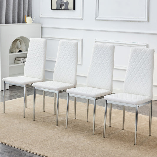 Jiron Modern Grid High-Back Chair Set