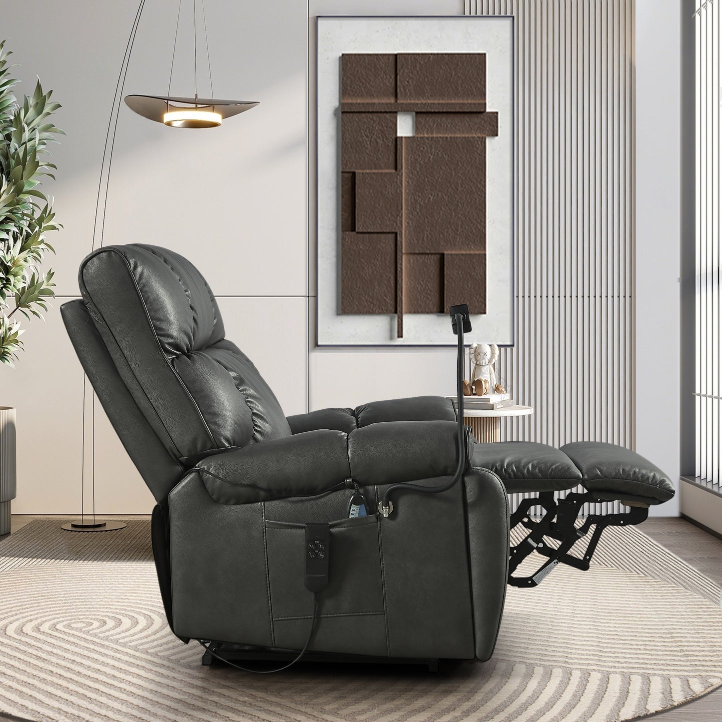 Cleo Contemporary Velvet Recliner Chair