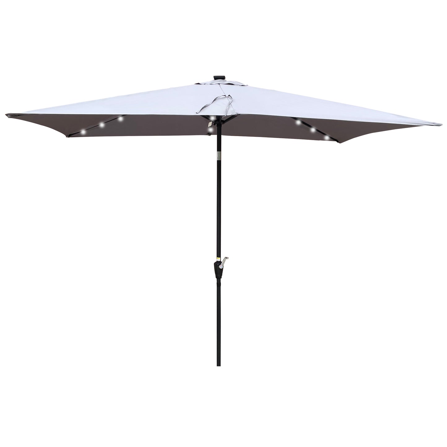 Bartholomew Modern Solar LED Patio Umbrella