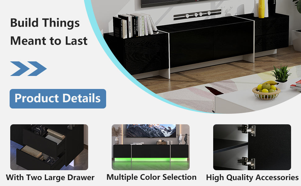 Lula Modern LED TV Remote Console Stand