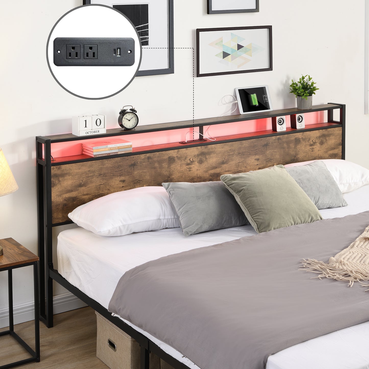 Lula Modern Storage King Bed
