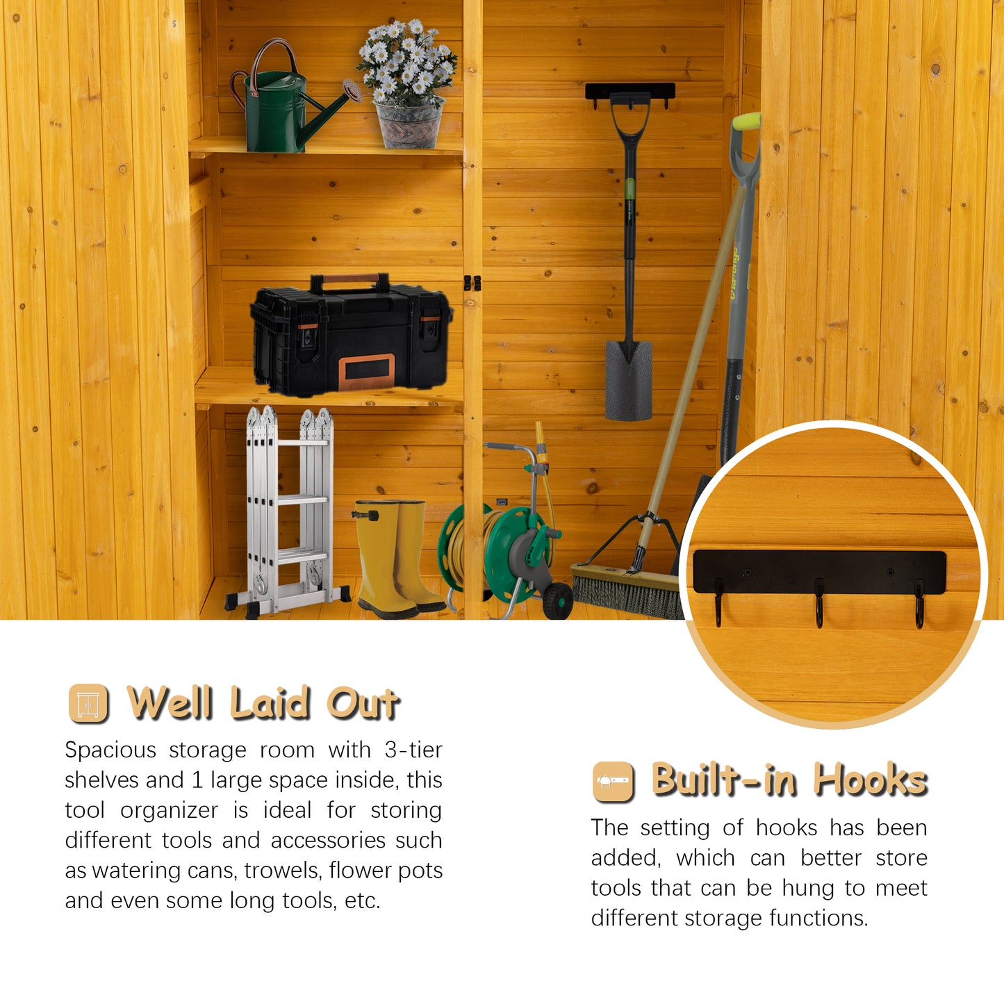 Luz Craftsman Outdoor Storage Shed