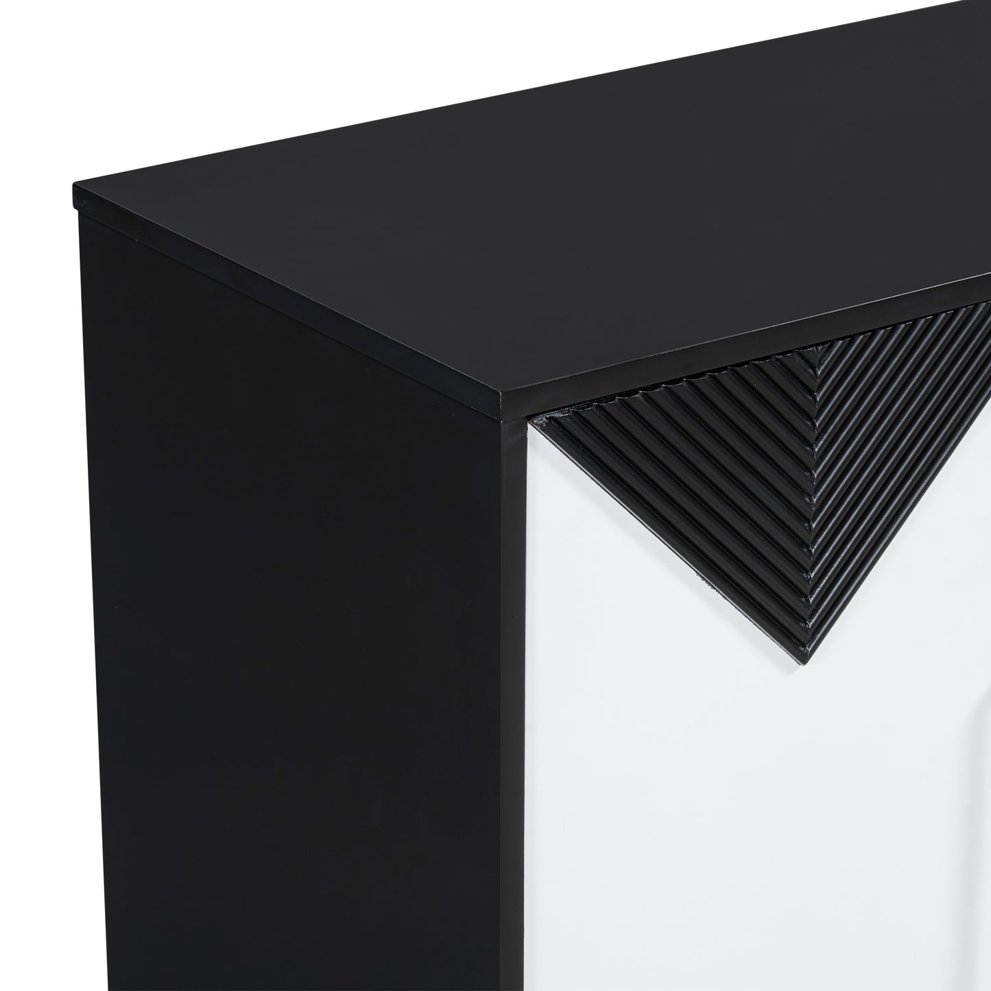 Healdsburg Contemporary U-Style Triangular Pattern Cabinet