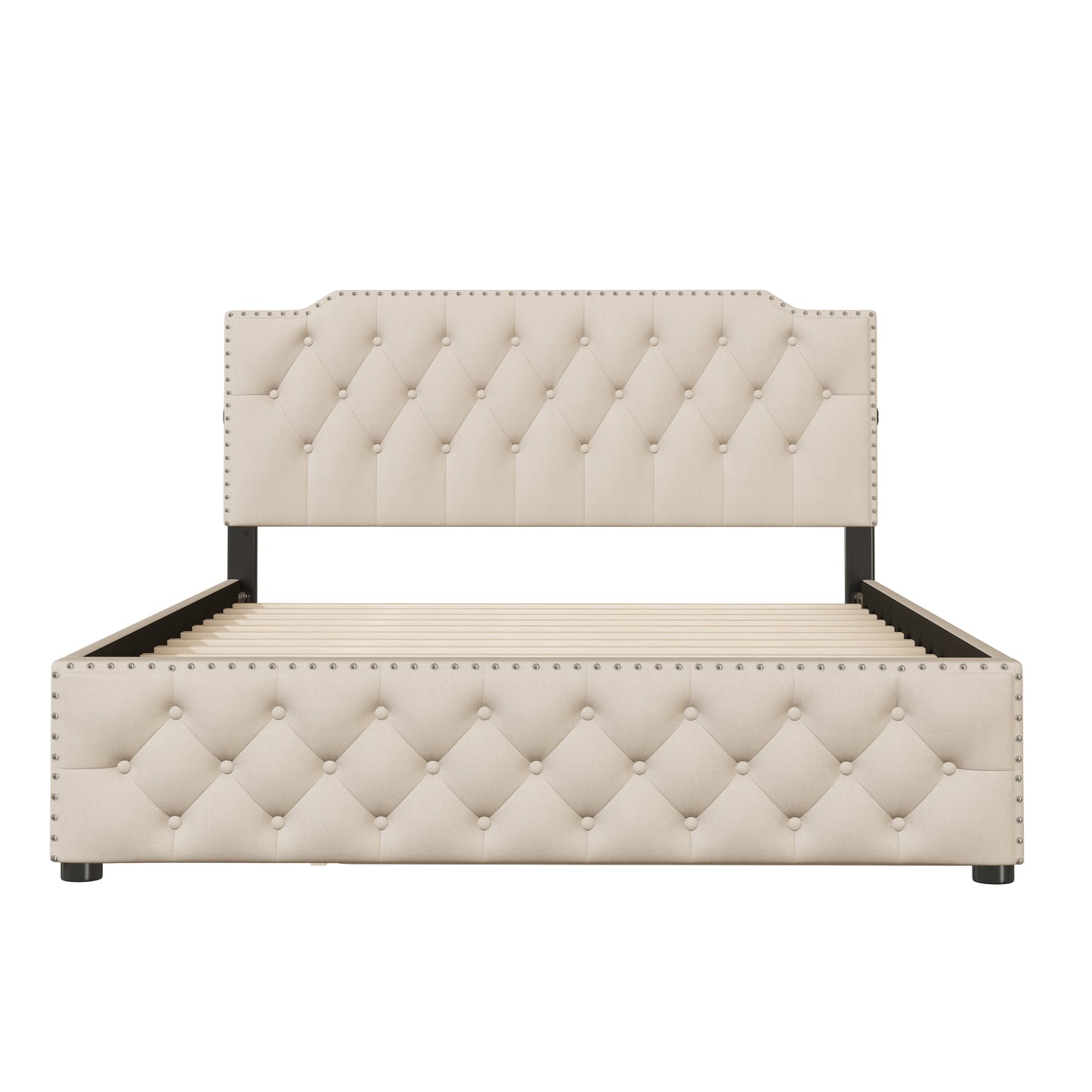 Cleo Contemporary Platform Bed