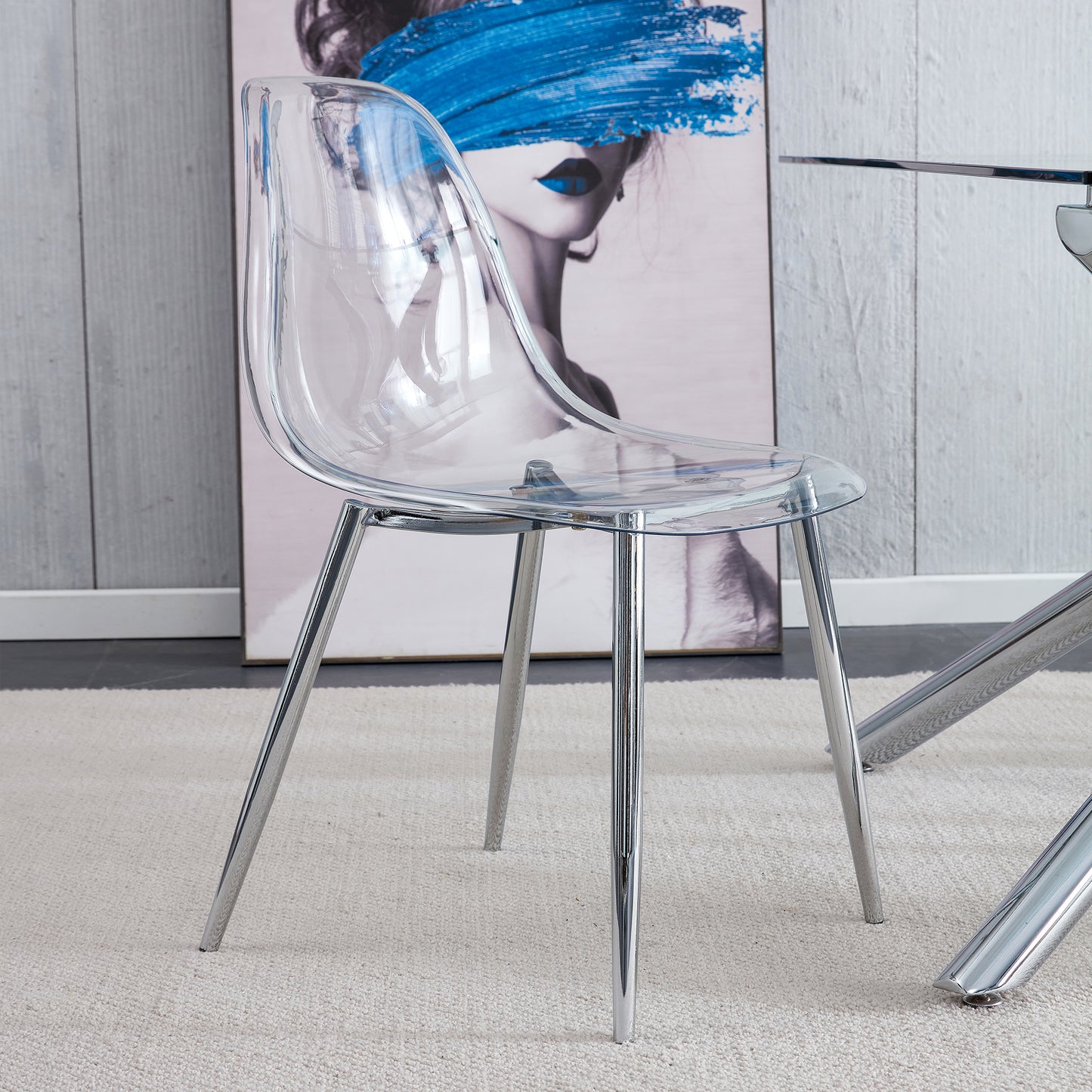 Fitch Contemporary Crystal Dining Chairs