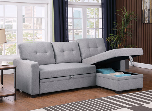 Ghivi Contemporary Upholstered Chaise Sofa