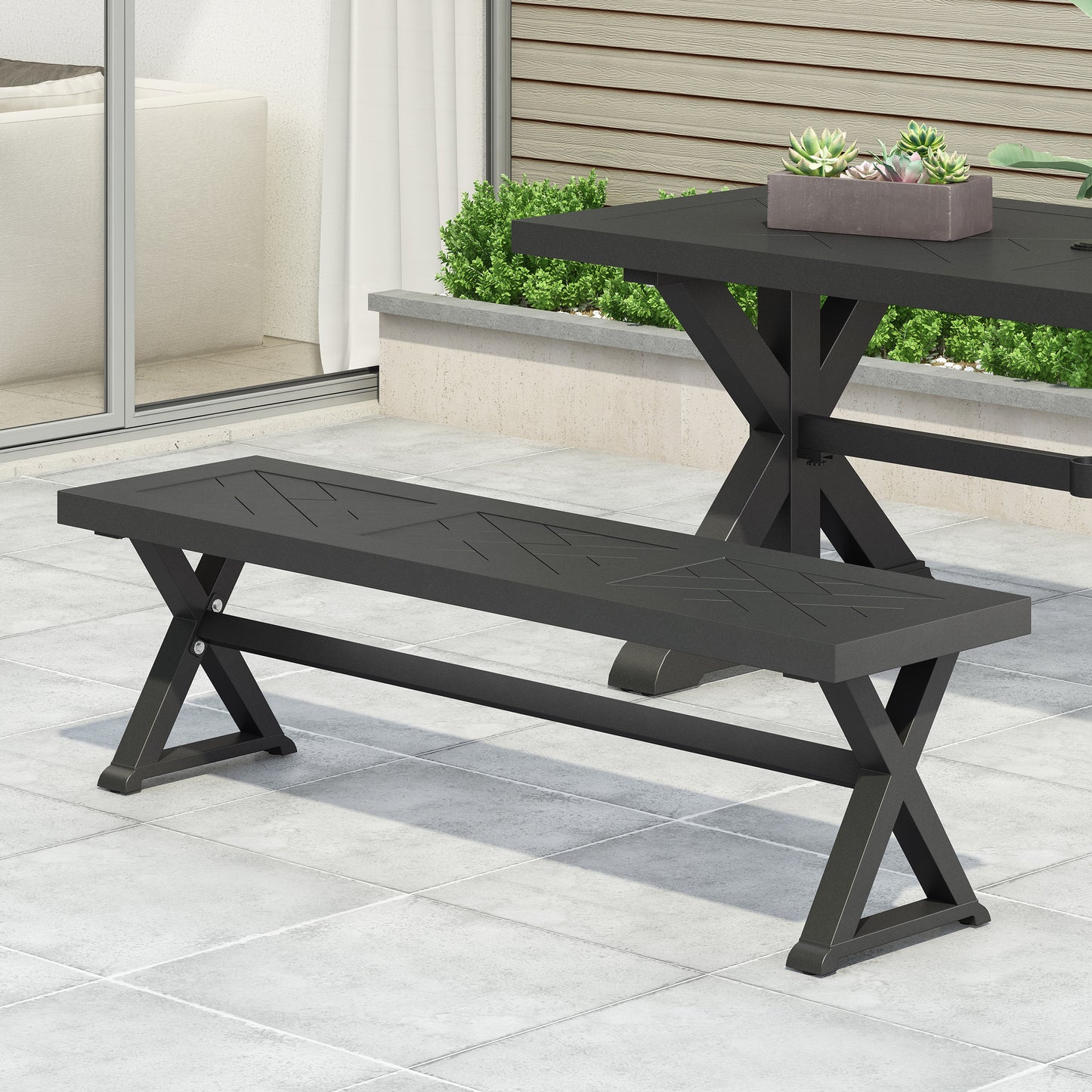 Niles Traditional Velvet Antique Dining Bench