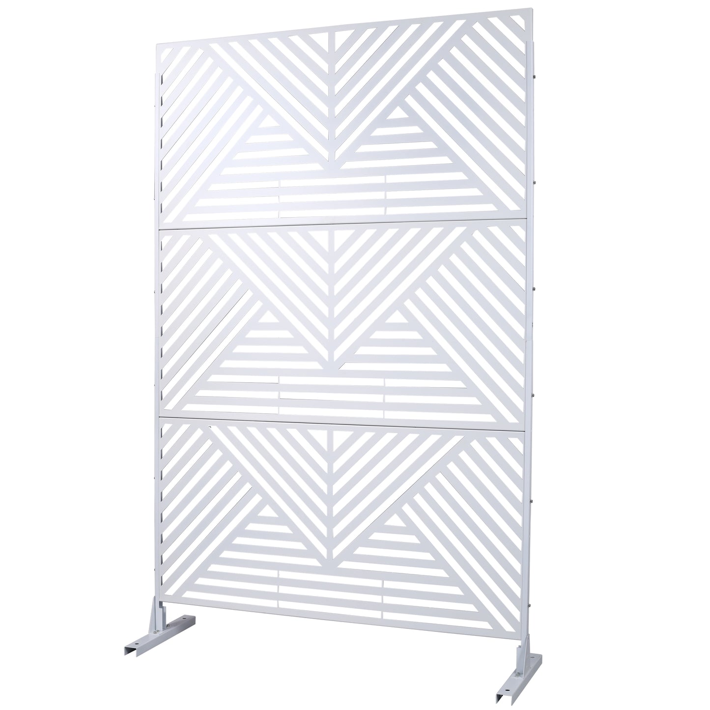 Marcel Industrial Freestanding Metal Privacy Panel
