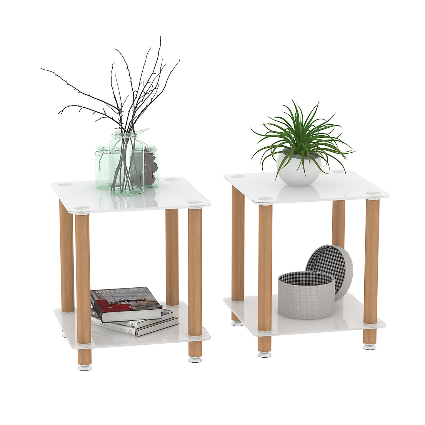 Jiron Modern Oak Side Table
