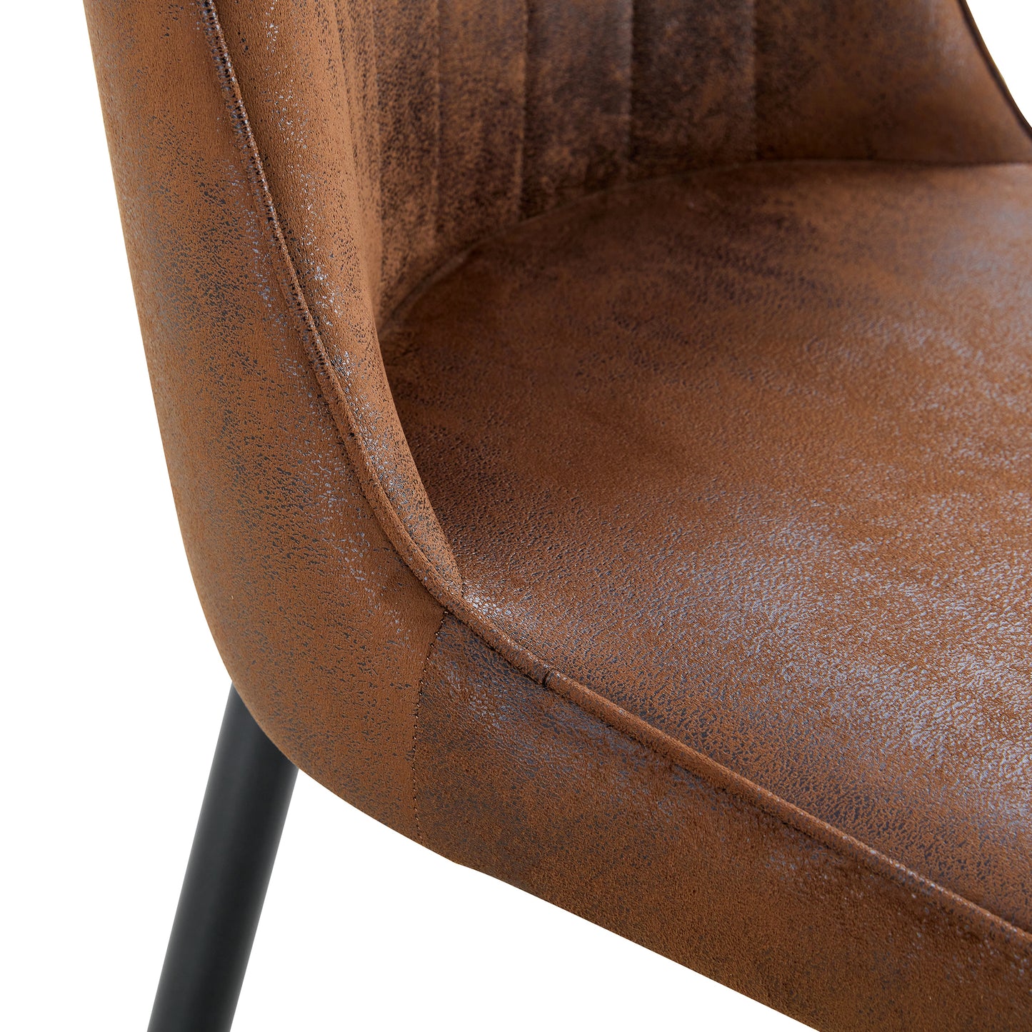 Justo Contemporary Velvet Metal legs Dining Chairs