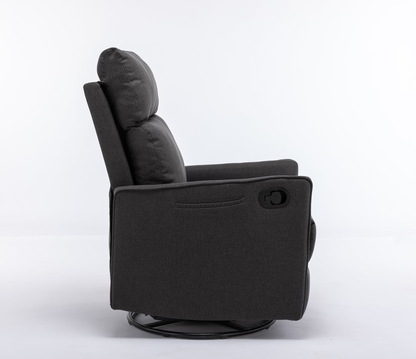 Amity Modern Cotton Linen Rocking Chair