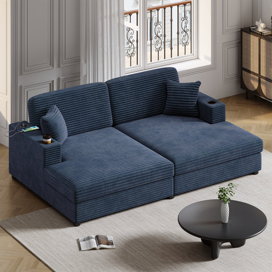 Centerville Contemporary Corduroy Sofa Bed