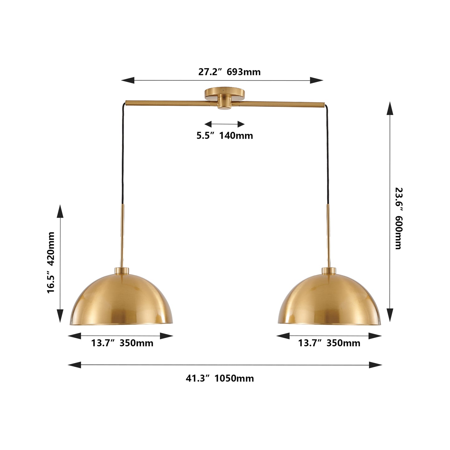 Elmcrest Industrial Hanging Light