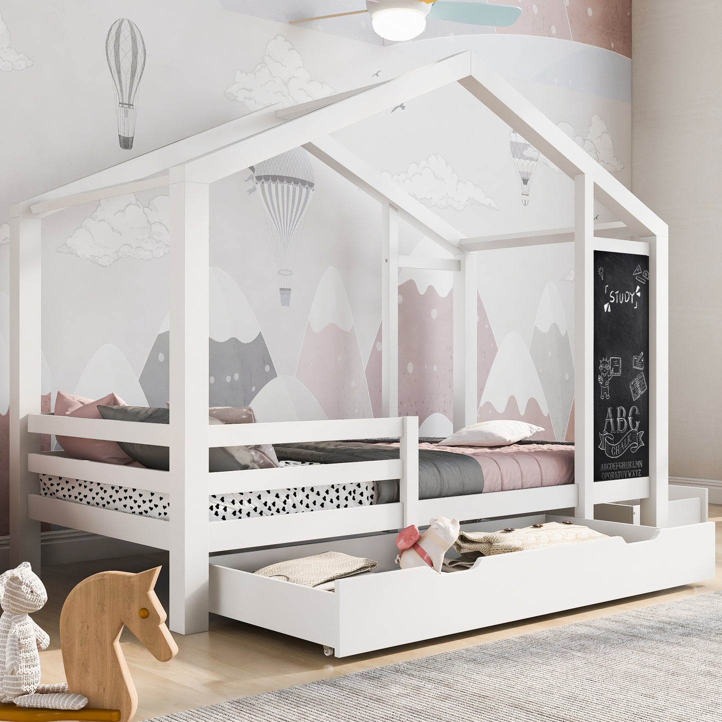 Elmcrest Craftsman Twin House Bed