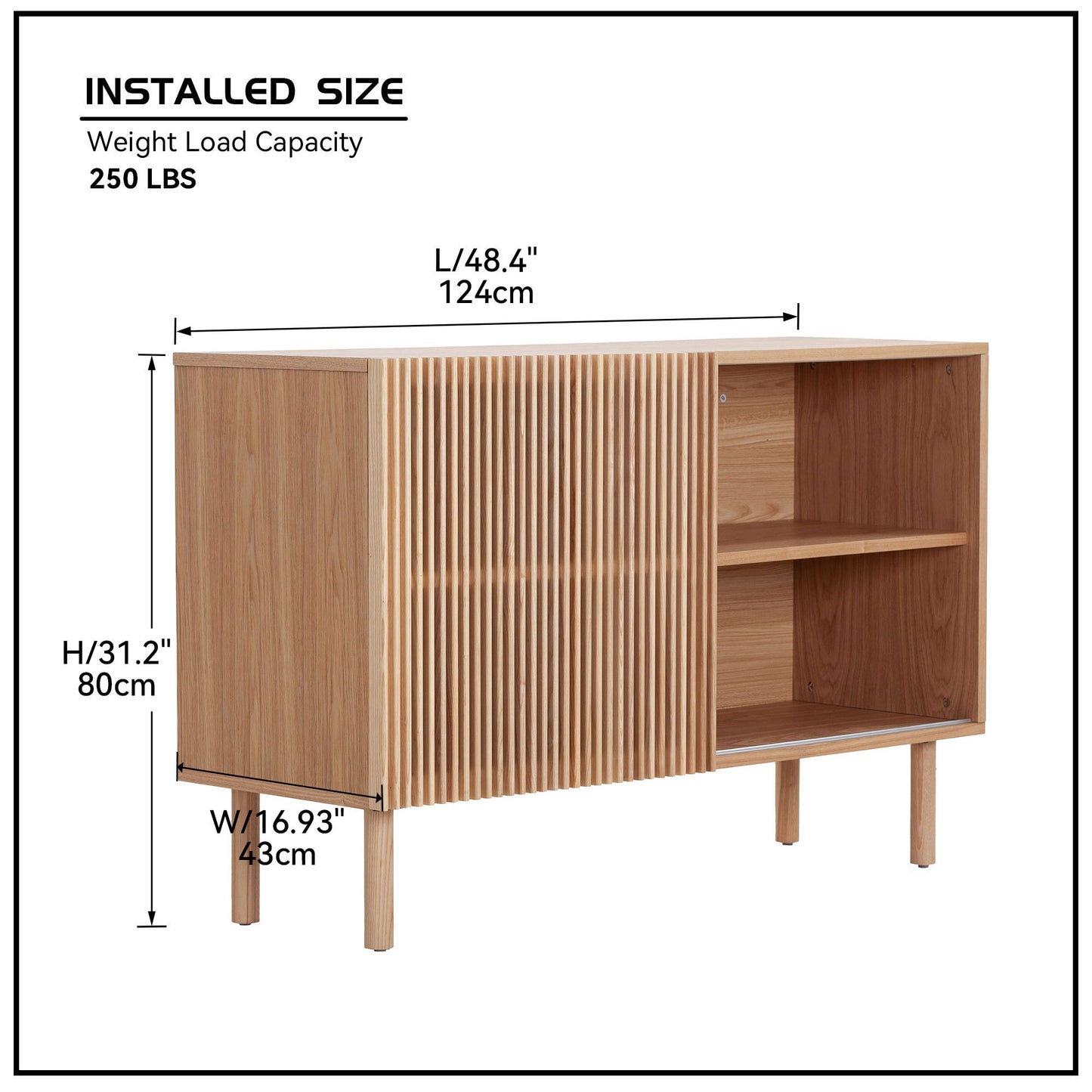 Mission Modern Velvet Storage Cabinet