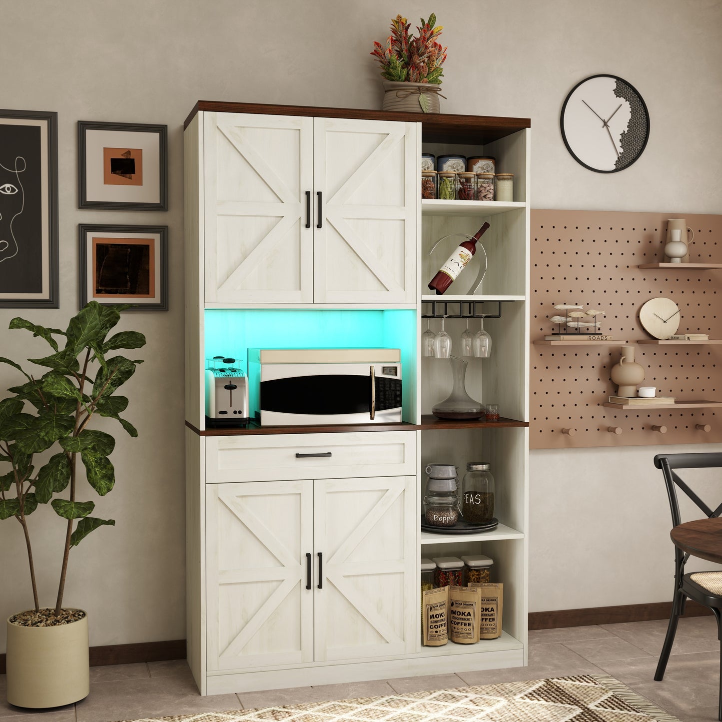 Calista Modern Multifunctional Pantry Sideboard