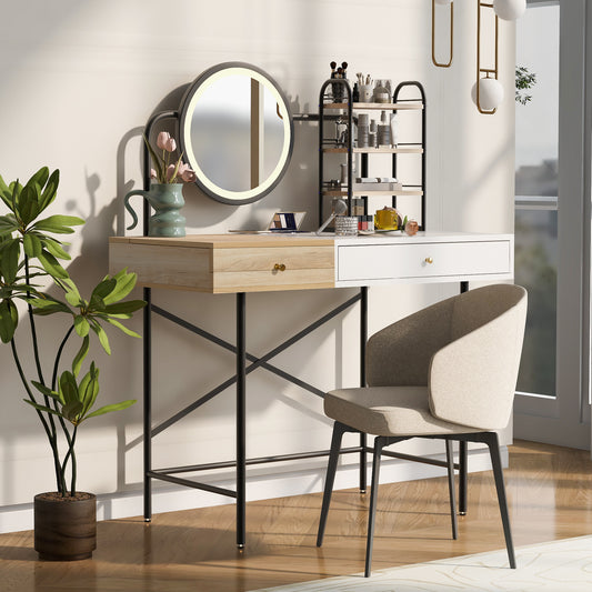 Elmcrest Contemporary Makeup Vanity Desk
