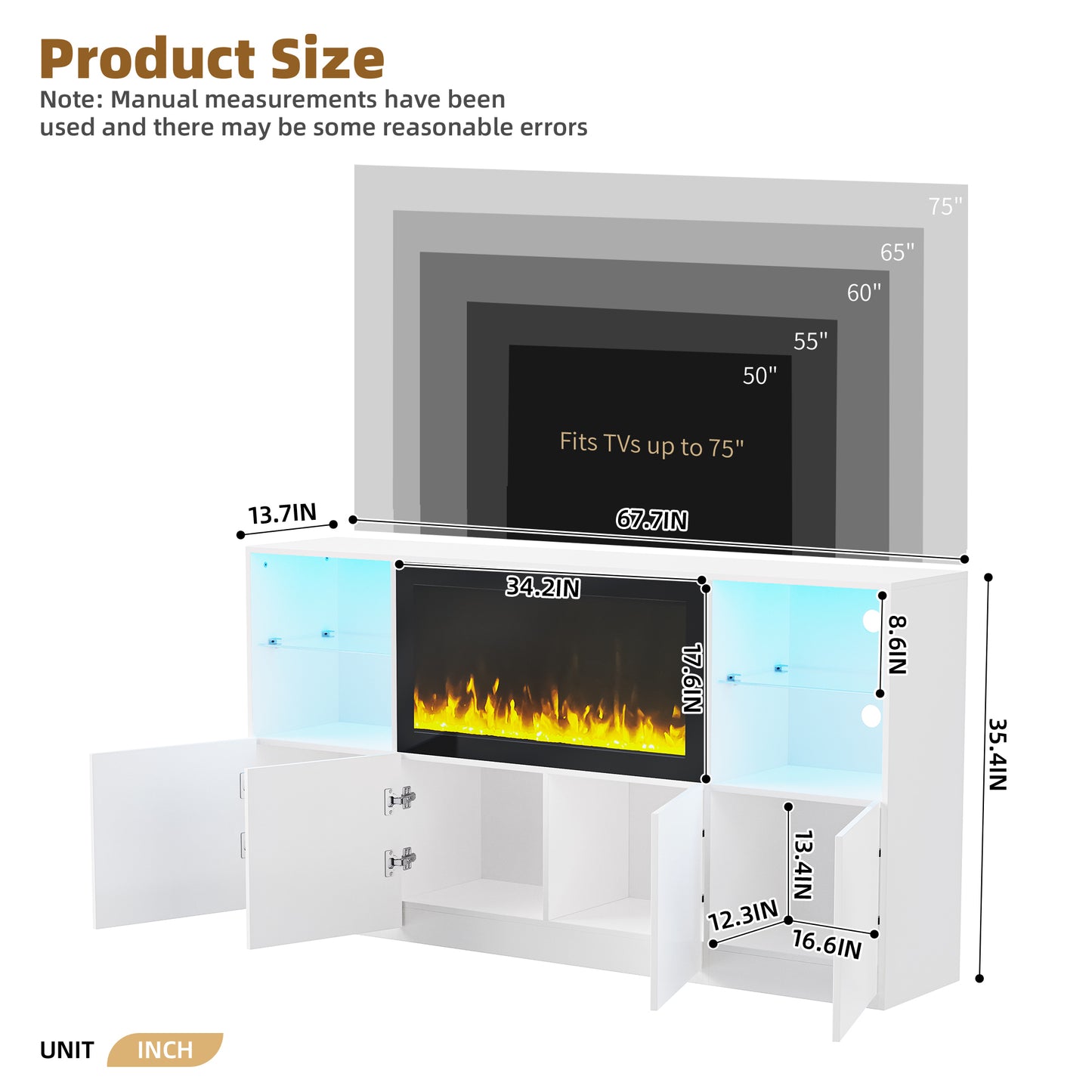 Eda Modern High Gloss Entertainment Center