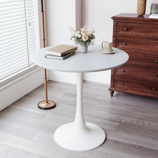 Amity Mid-Century 31.5' Round Tulip Dining Table with Pedestal Base