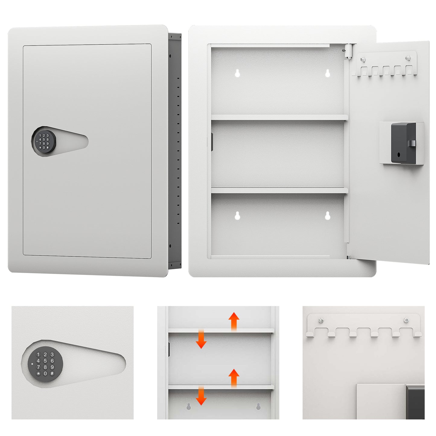 Westport Modern Digital Steel Wall Safe
