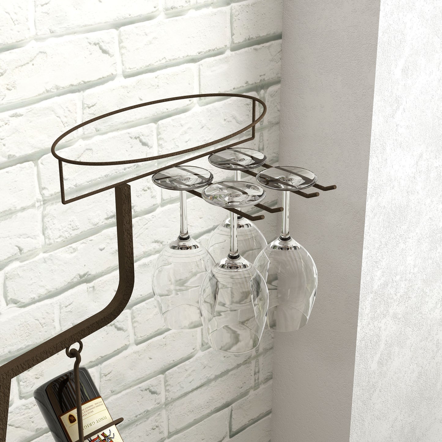 Healdsburg Industrial Freestanding Wine Rack Storage