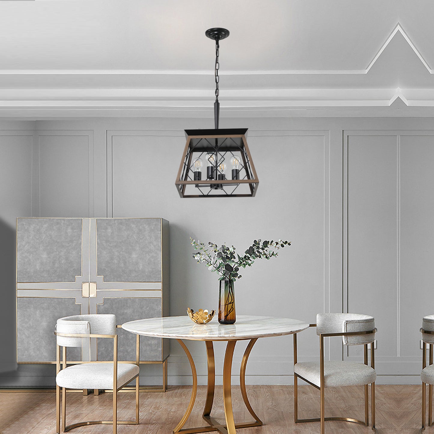 Mission Traditional Industrial Farmhouse Chandelier