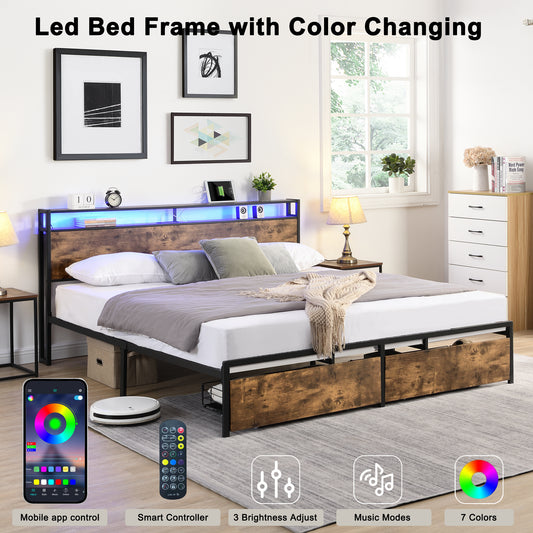 Lula Modern Storage King Bed