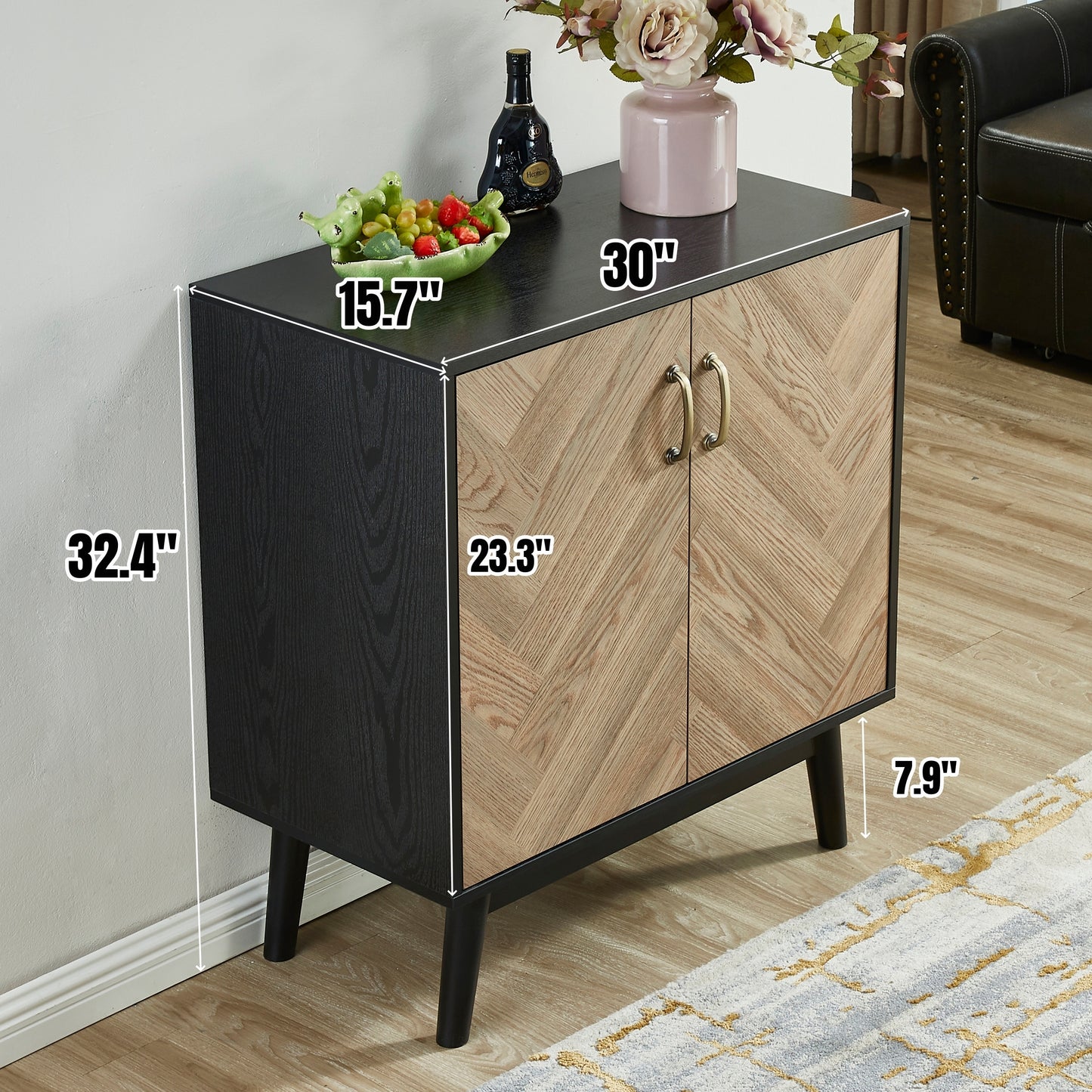 Irvington Mid-Century Buffet Storage Cabinet