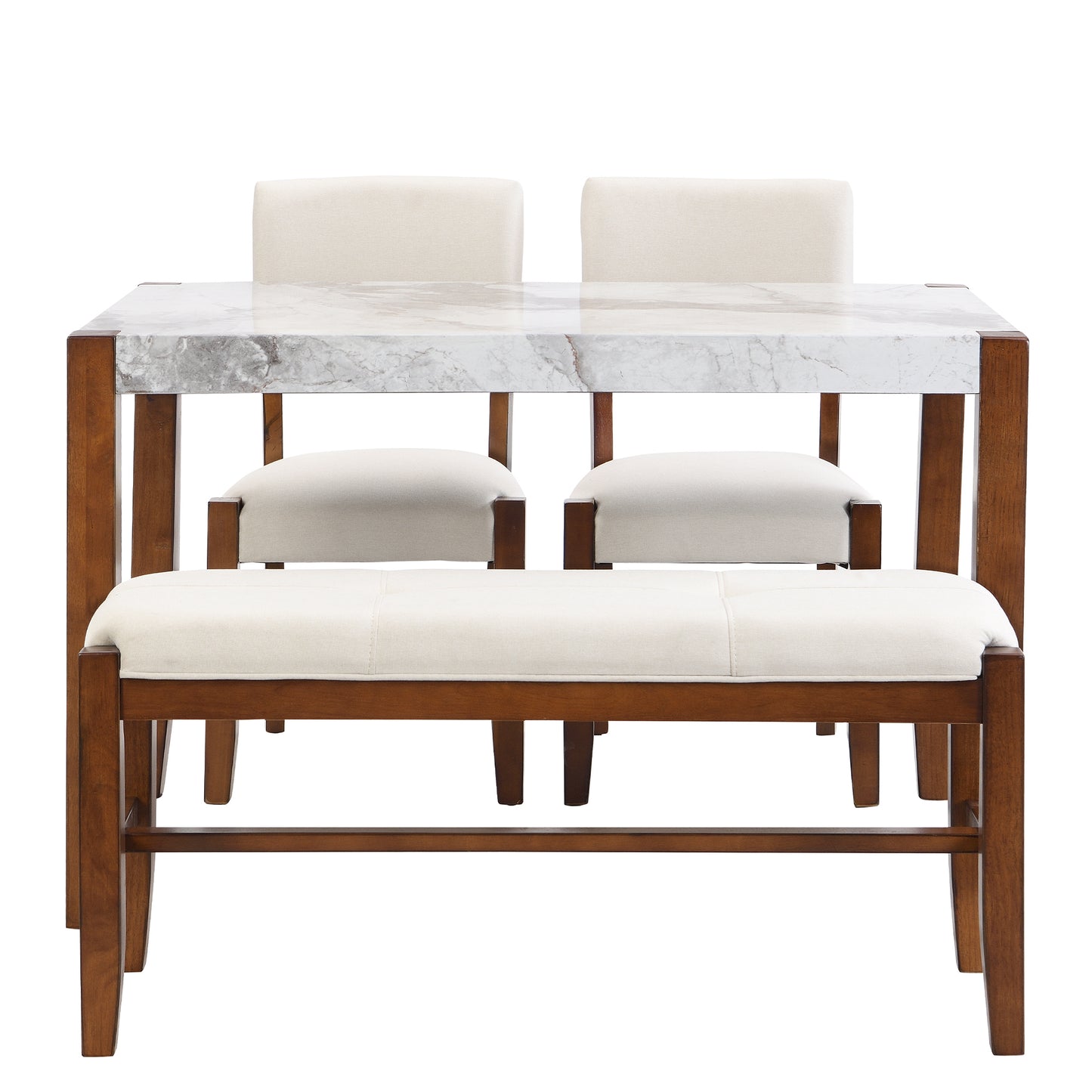 Lazzareschi Modern Marble Dining Set