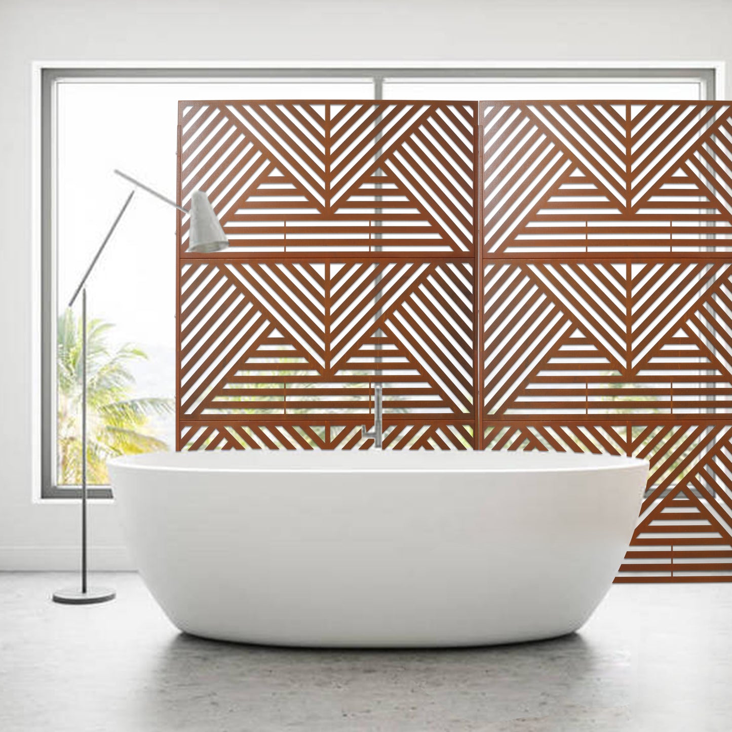 Marites Industrial Freestanding Privacy Panel