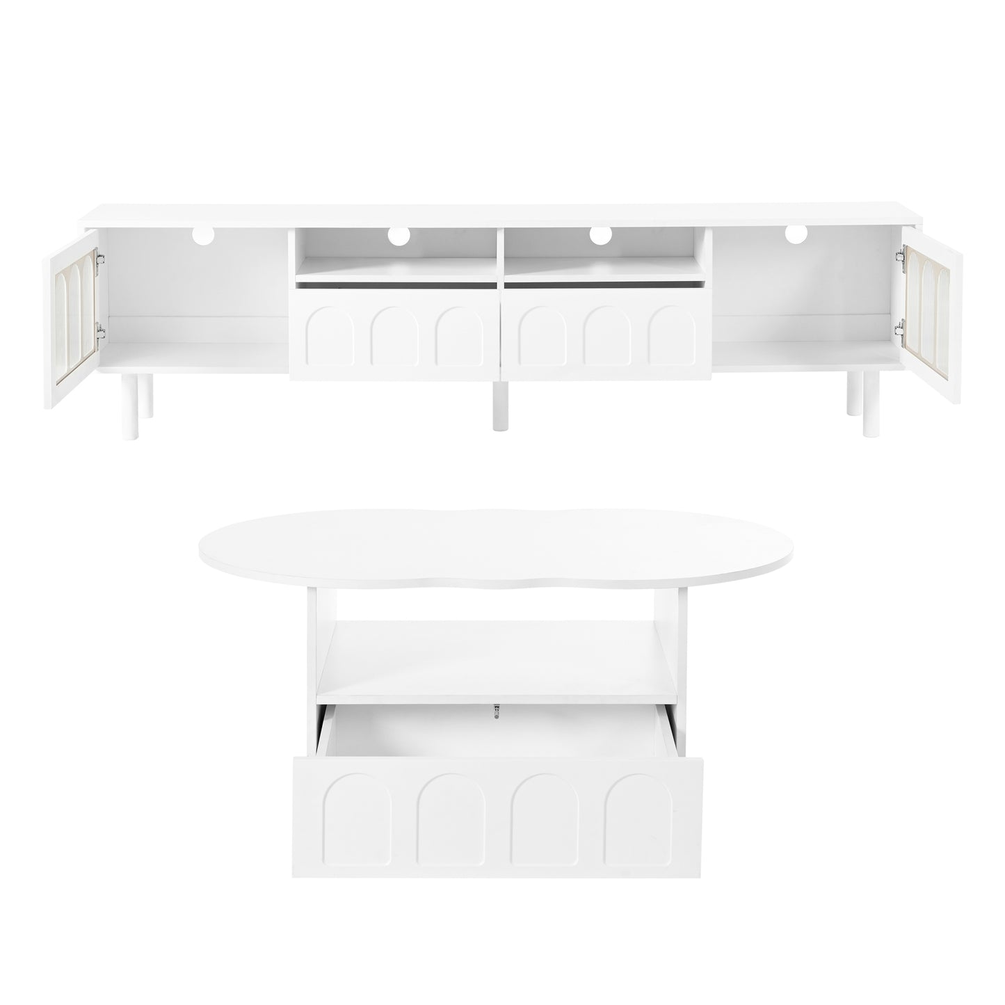 Silverleaf Contemporary ON-TREND LED TV Stand