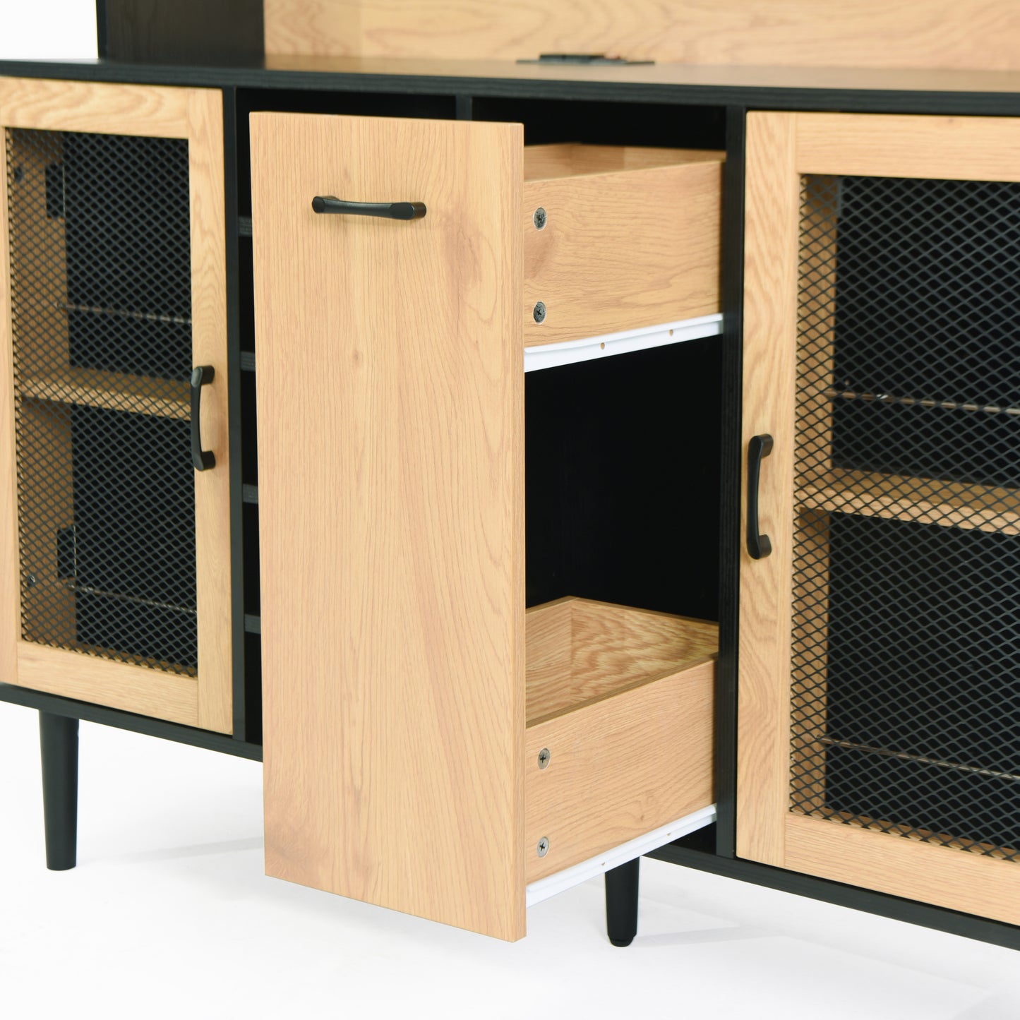 Somerset Modern Velvet Buffet Sideboard Cabinet