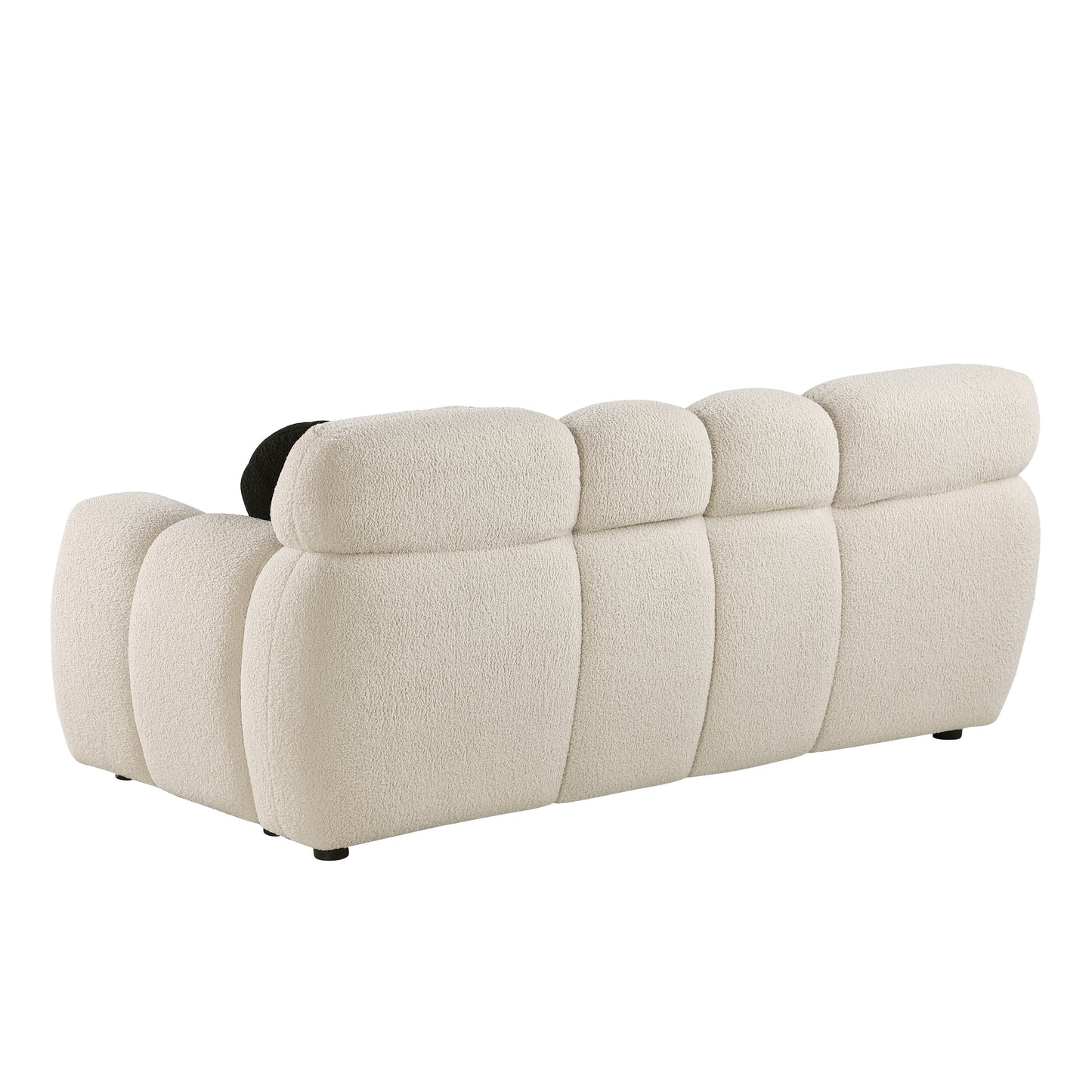 Niles Contemporary Marshmallow Boucle Sofa
