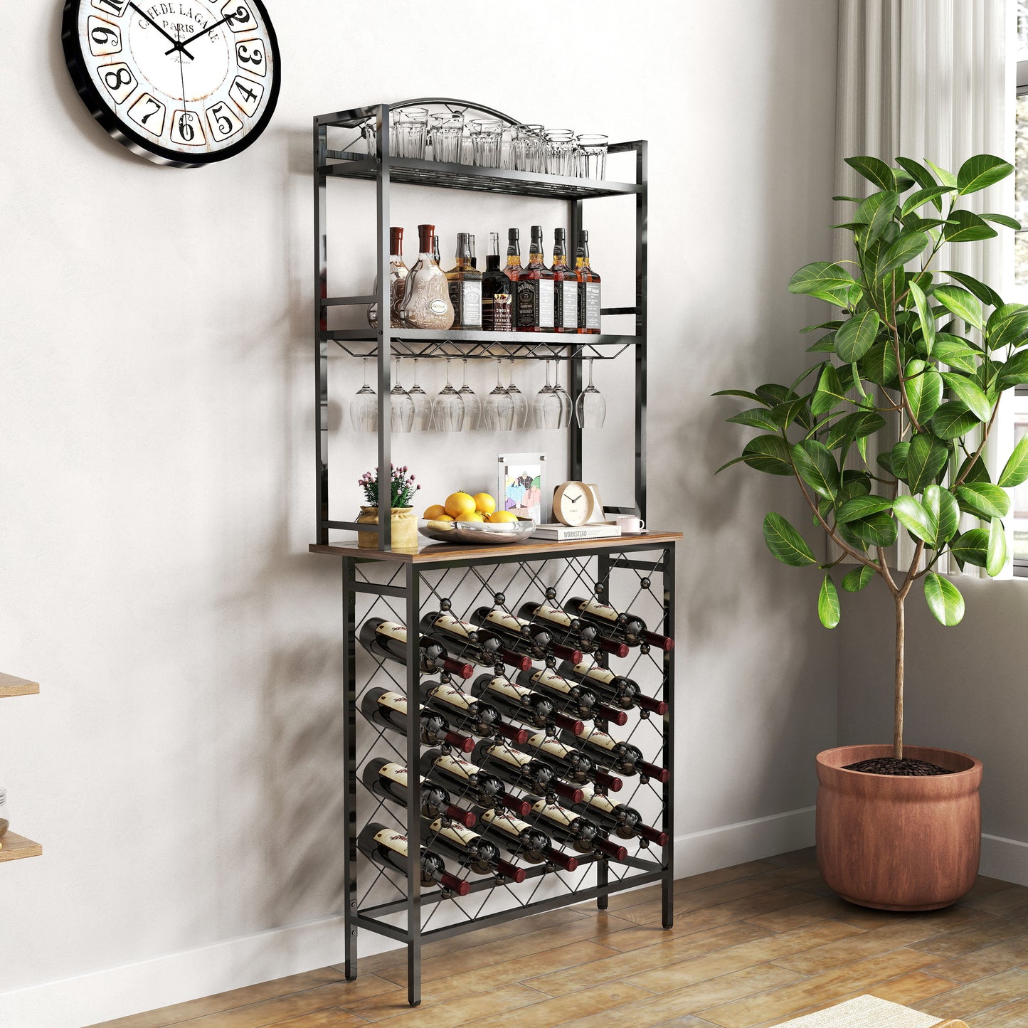 Eda Industrial Metal Wine Rack