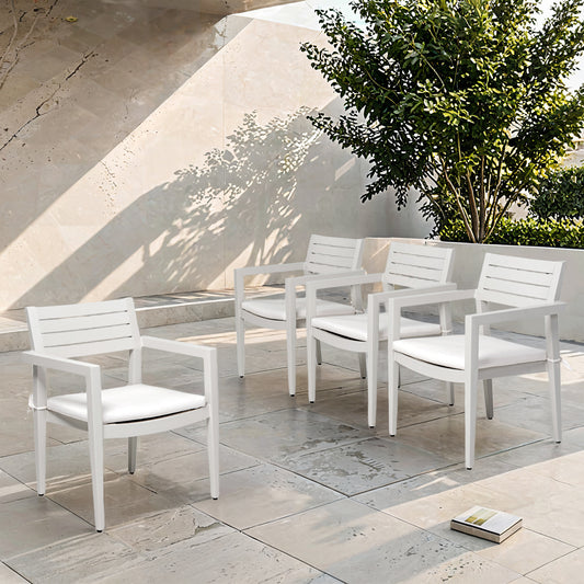 Westport Modern Aluminum Dining Chairs