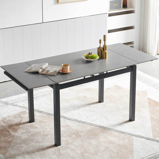 Cleo Modern Ceramic Expandable Table