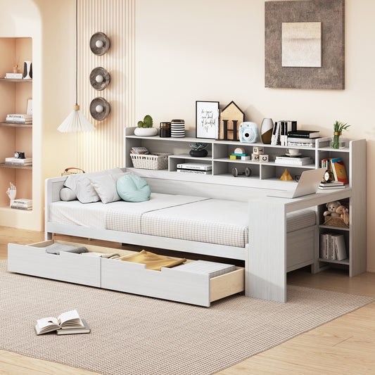 Mission Modern Wooden Storage Daybed