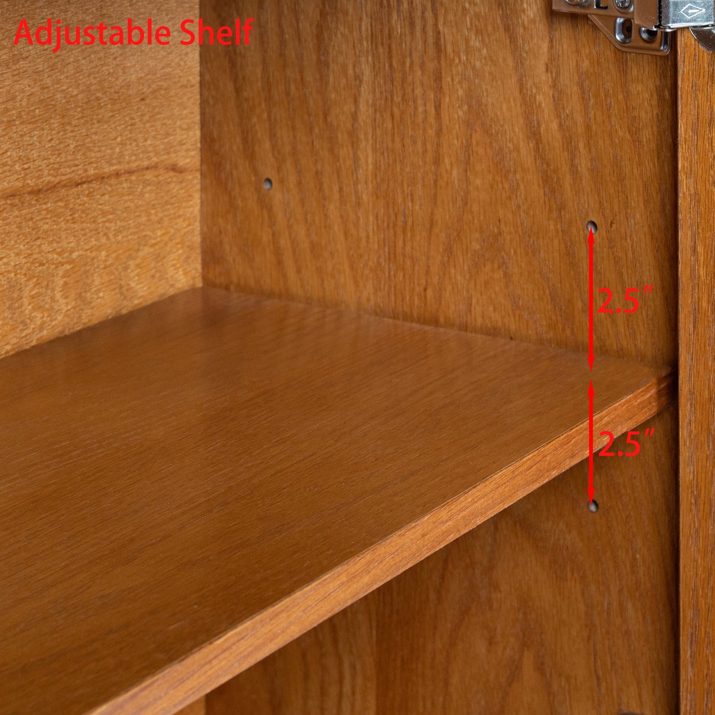 Kingsly Mid-Century Wood Storage Cabinet